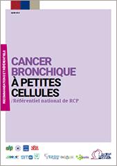 Couverture du référentiel national "Cancer bronchique à petites cellules - Référentiel national de RCP"